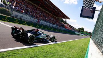 It seemed like a career best victory for the Englishman ahead of compatriot Hamilton, but later the sad news arrived.