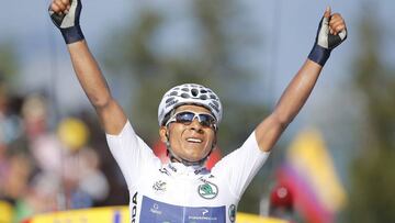 Nairo Quintana y su triunfo el 20 de julio de 2013.