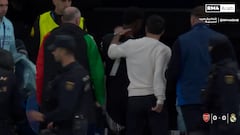 Carvajal faces off with Bukayo Saka in heated tunnel confrontation