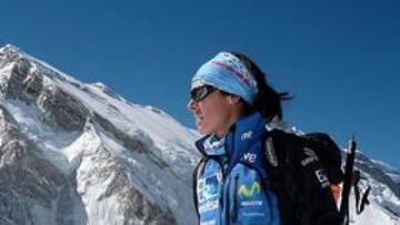 <b>HACIA LA CUMBRE. </b>Edurne ataca su decimotercer 'ochomil'.