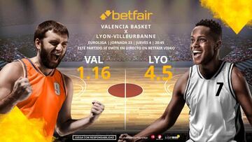 Valencia Basket vs. LDLC ASVEL: horario, TV, estadísticas, clasificación y pronósticos