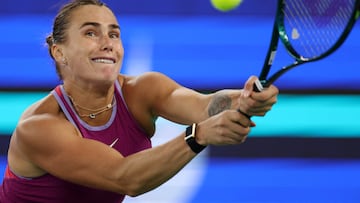 Aryna Sabalenka, contra Coco Gauff en Wuhan.