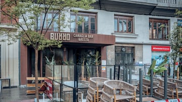 Restaurante 'Burro Canaglia Bar&Resto' precintado por un incendio, en la plaza de Manuel Becerra, a 22 de abril de 2023, en Madrid (España). Dos personas han fallecido y otras diez han resultado heridas, seis de ellas graves y cuatro leves, en un incendio registrado esta noche en un establecimiento en el distrito de Salamanca, según han informado a Europa Press fuentes de Emergencias Madrid. El fuego se ha originado poco después de las 23.00 horas en el restaurante italiano cerca de la entrada del local, lo que ha dificultado la evacuación de las víctimas.  Hasta el lugar del suceso se han desplazado unas diez ambulancias y sanitarios del Samur-Protección Civil, Summa-112, Policía Municipal de Madrid y Policía Nacional. Doce dotaciones de Bomberos del Ayuntamiento de Madrid, que han llegado con cierta velocidad han rescatado del local a doce personas.
22 ABRIL 2023;INCENDIO;RESTAURANTE;CENTRO DE MADRID;
Gabriel Luengas / Europa Press
22/04/2023