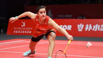 Carolina Marín, durante un partido.