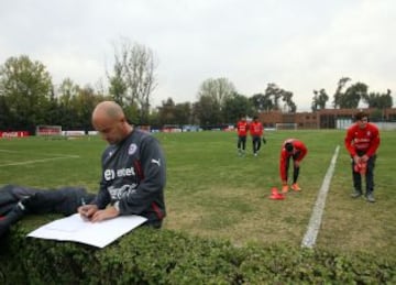 Jos&eacute; Rojas, Johnny Herrera, Marco Medel, Juan Cornejo, Jean Beausejour y Paulo Garc&eacute;s son los jugadores que iniciaron la preparaci&oacute;n a la Copa Am&eacute;rica.