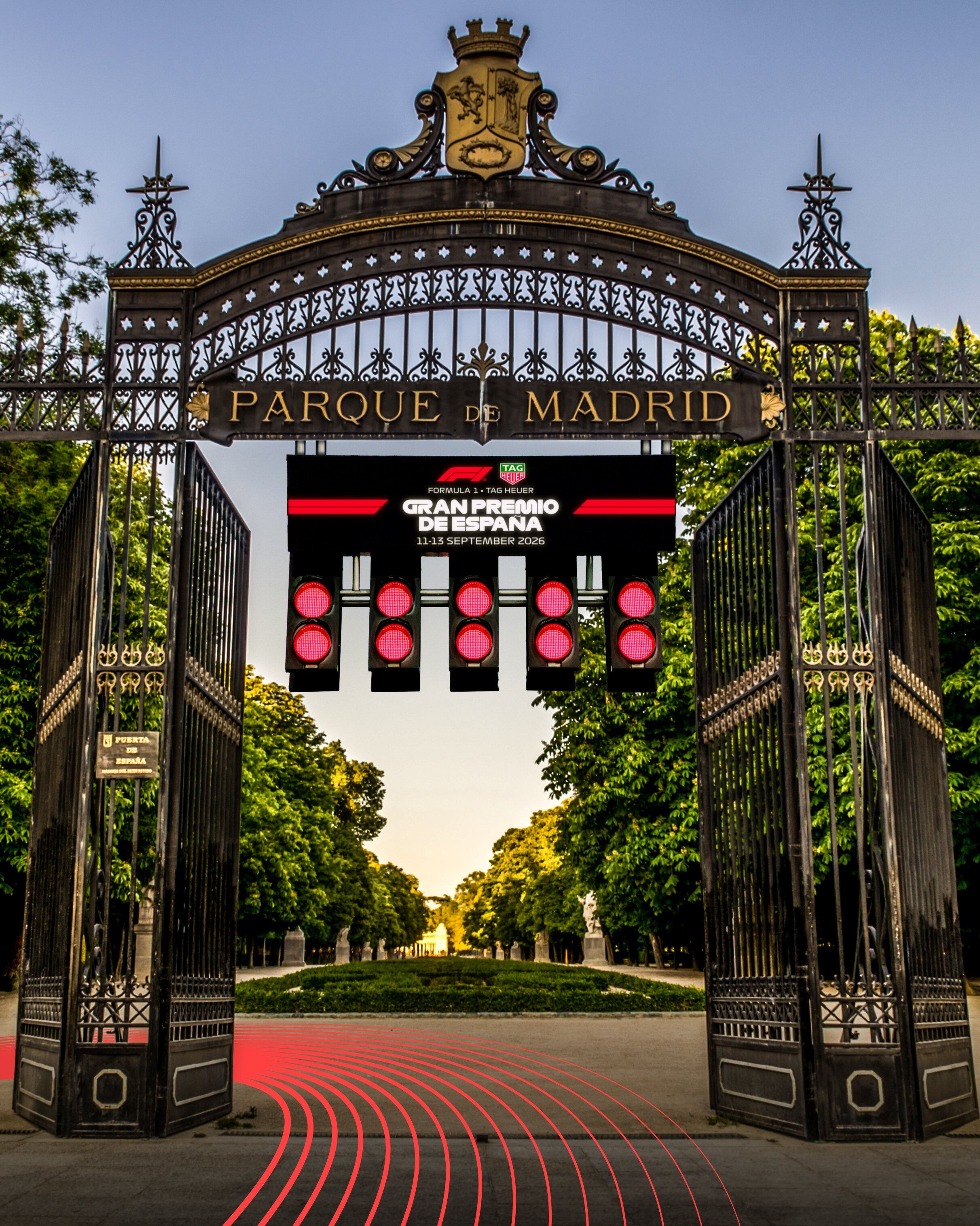 Cartel del GP de España de F1 en Madrid.