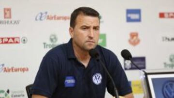 Rueda de prensa de Josico, t&eacute;cnico del Las Palmas.