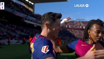 ¿Golazo o cantadón? El inverosímil 2-1 de Lewandowski que van a tener que ver varias veces