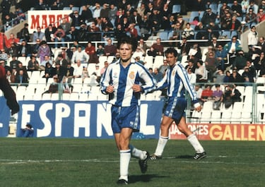 Espanyol (1991-1994) - Barcelona (1994-1995).