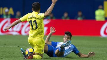 Jaume Costa en un lance del último encuentro liguero ante el Málaga.