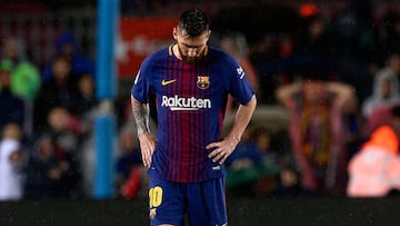 Messi, delantero del Barcelona. 