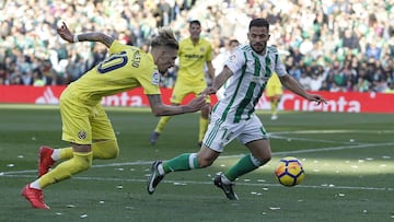 Castillejo y Durmisi, en el Betis-Villarreal.