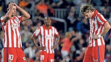 <b>MALA RACHA. </b>Kun y Forlán no están tan acertados como solían.