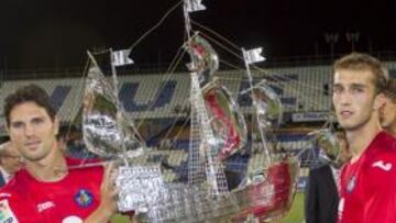 <b>CAMPEONES. </b>Gavilán y Rafa recogieron su primer Colombino.