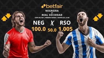 SD Negreira vs. Real Sociedad: horario, dónde ver, pronósticos y estadísticas