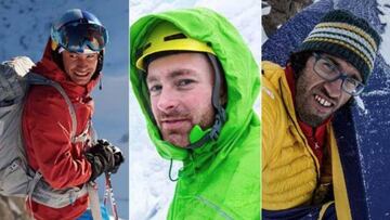 David Lama, Jess Roskelley y Hansjörg Auer, alpinistas fallecidos tras una avalancha en Canadá.