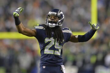 Richard Sherman, miembro fundador de la "Legion of Boom". No se puede decir mucho más. Es uno de los mejores CBs de la NFL. El año pasado tuvo que jugar sin Earl Thomas a su lado, y no bajó su nivel. Una bestia física que continúa dominando la liga. 