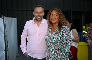 Kike Calleja y Raquel Abad asisten al concierto de Luis Miguel en el estadio Santiago Bernabéu.