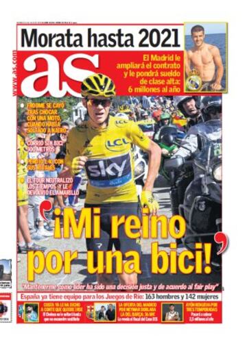 Las portadas de AS de julio