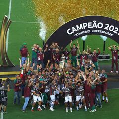 Arias y Cano, campeones de Copa Libertadores con Fluminense