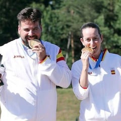 Gálvez y Bailón ganan el oro en foso olímpico por equipos mixtos