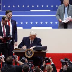These are the executive orders signed by President Trump in front of supporters at Capital One Arena on Inauguration Day