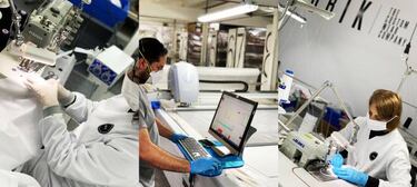 Gobik adapta su producci¨®n para crear 2000 batas y m¨¢scaras protectoras al d¨ªa