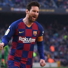 Messi rompe con un póker una sequía de 388' y es más Pichichi
