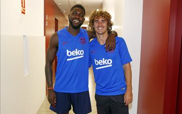 Pruebas físicas. Griezmann y Umtiti.