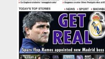 <strong>SORPRESA.</strong> En Inglaterra tienen fresco el fracaso en el Tottenham y ha sorprendido la llegada de Juande al Madrid.