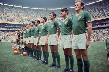 El Tricolor formado antes del duelo contra El Salvador.