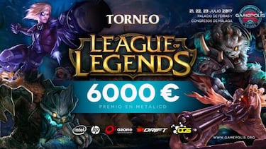 League of Legends repartirá 6.000 euros en premios en Gamepolis