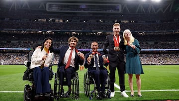 El Bernabéu homenajea a los medallistas paralímpicos