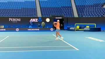 Nadal se entrena, pero no jugar¨¢ contra Grecia en la ATP Cup