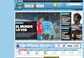 El suplemento deportivo de El País, copó su portada con la provocación de Jara y sus repercusiones.