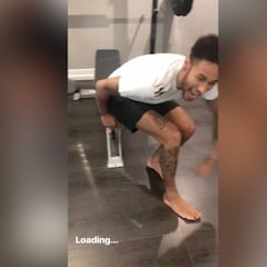 Dominando el balón: así va la recuperación de Neymar