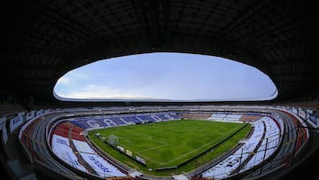 Panorámica del Estadio La Corregidora antes de un partido contra las Chivas.