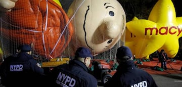 Alguno de los globos que tradicionalmente se muestran en el Desfile del Día de Acción de Gracias de Macy's.