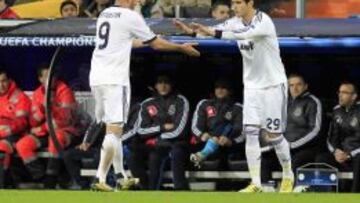 Benzema y Morata, los preferidos por los seguidores blancos.