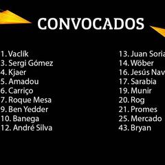 Carriço vuelve a la lista