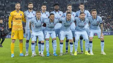 El once del Atlético contra la Juventus.