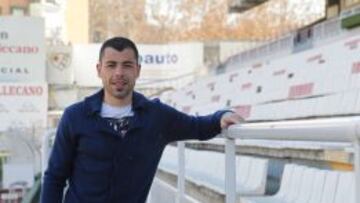 TRANQUILO. Javi Fuego, en Vallecas, ya piensa en el Mallorca.