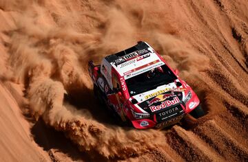 Nasser Al-Attiyah of Qatar y Mathieu Baumel.
