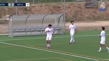 El póker de Enzo, el hijo de Marcelo: el último a lo Ronaldo