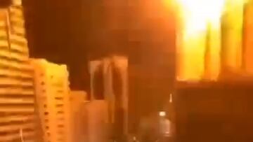 Captura de un vídeo que muestra una de las explosiones.