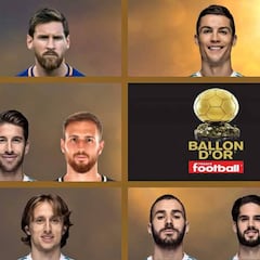 Ya están los 30 nominados: entran Cristiano, Isco y Mbappé