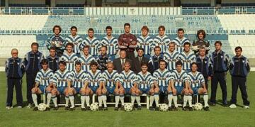 Plantilla del Málaga 1997-98.