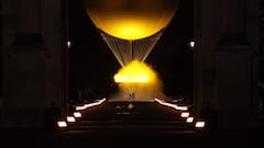 Does the Paris 2024 Olympic flame stay lit throughout the Games? Does the balloon remain in the air?