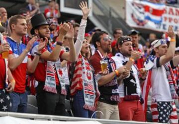Imágenes de hinchas de USA - Costa Rica en Copa América 2016