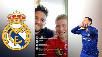 La creativa broma de De Bruyne a Hazard y el Real Madrid